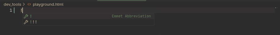 Emmet expansion in VS Code